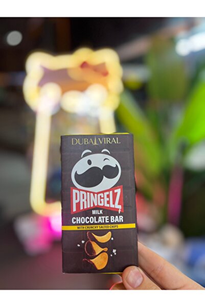 Pringles Dubai Viral Pringelz Tuzlu Cipsli Sütlü Tablet Çikolata İthal
