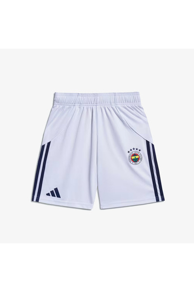 adidas شورت كرة القدم الأبيض للأطفال من فنربخشة 25-26 للعب على أرضه