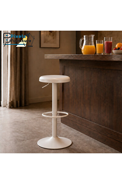 PixelsFurniture كرسي بار من بكسل الأثاث قابل للتعديل بتصميم عصري ونمط دوار بم...