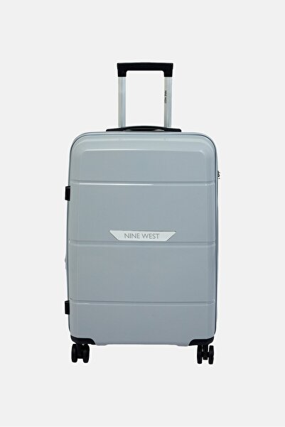 Nine West 21 Inch Hardshell Check in Spinner Luggage, Grey