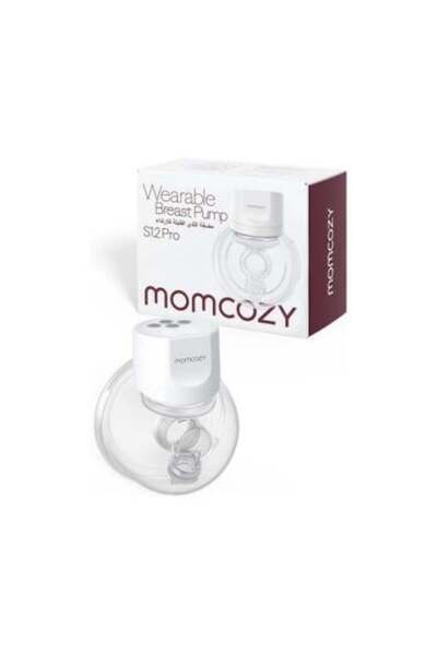 Momcozy مضخة ثدي قابلة للارتداء S12 Pro باللون الأبيض
