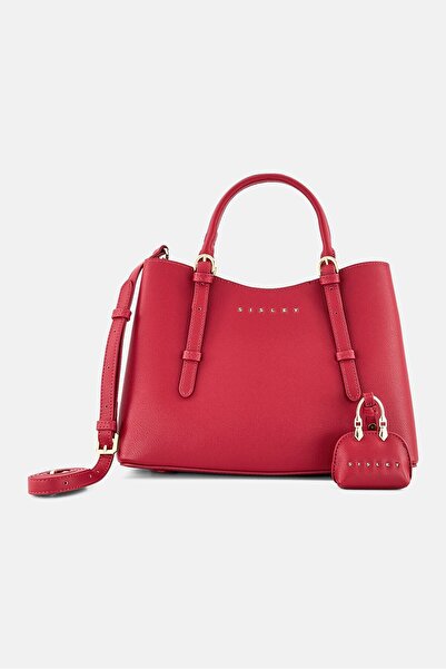 Sisley Women Brand Logo Handbag, Red