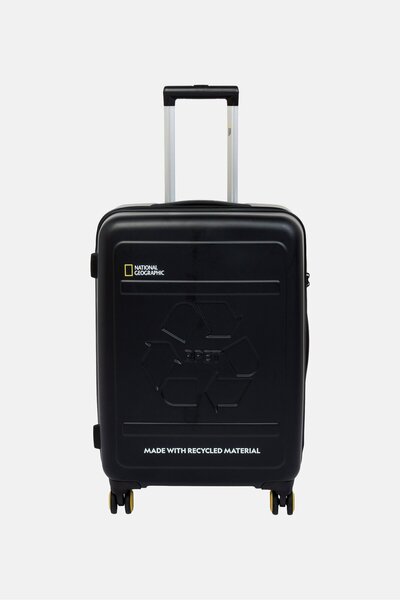 NATIONAL GEOGRAPHIC 21 Inch Hardshell Check In Spinner Luggage, Black