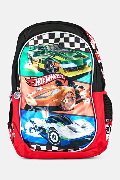 HOT WHEELS Kids Boy Graphic Print Backpack, Multicolor