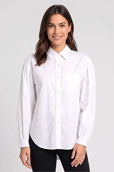 Philosophy Women Regular Fit Long Sleeve Solid Casual Shirt, White
