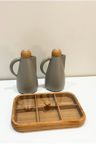 Generic Brand Hospitality Set of 1+1L Plastic Tea and Coffee Set with Divided...