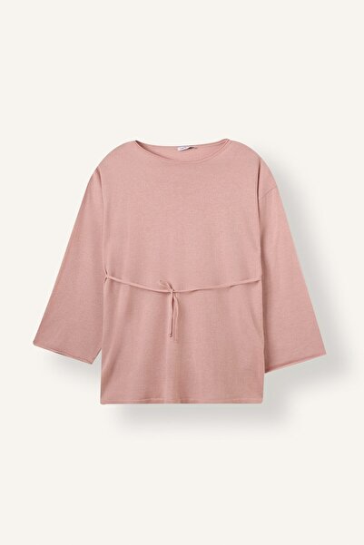 DeFacto Beli Lace-Up Boat Neck Knitwear Tunic I4117Ax26Au