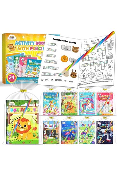 GENERAL Zedam Lm Kids Activity & Party Gift Books: 24 Packs with 24 Colored P...