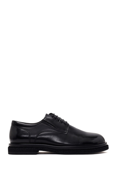 Derimod Men's Black Lace-Up Leather Casual Shoes Wm680038Da