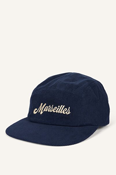 DeFacto Men's Text Embroidered Corduroy Cap Hat I0953Ax26Wn