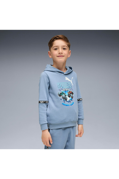 Puma X Hot Wheels Kids Blue Sweatshirt