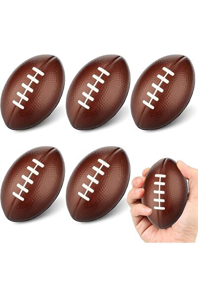 Yelajoy 6 PCS Mini Foam Football Stress Relief Toy Ball for Adults Kids