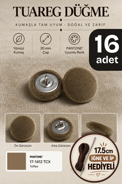 Minderra 16 Adet İğneli İpli Minder,Kırlent,Rattan,Koltuk,Puf, Sandalye,Kıyaf...