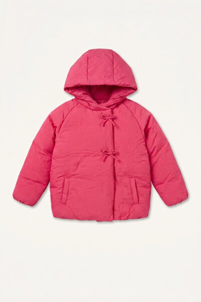 DeFacto Bow Tie Hooded Coat Baby Girl H3661A526Au