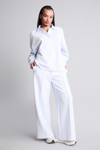 DeFacto Barrel Fit Wide Leg Long Sports Sweatpants with Front Sewn Pockets H8...