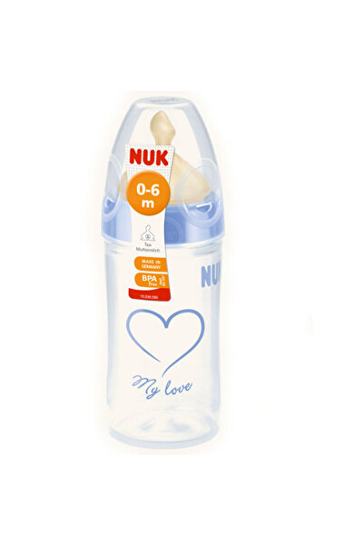 Nuk First Choice+ Baby Bottle 0-6m Silicone Teat 150ml BPA Free Blue