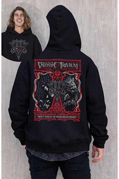 Fuddy Moda Unisex majica sa kapuljačom sa natpisom "Bullet For My Valentine" ...