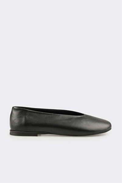 Elle Shoes Siyah Deri Kadın Günlük Ayakkabı