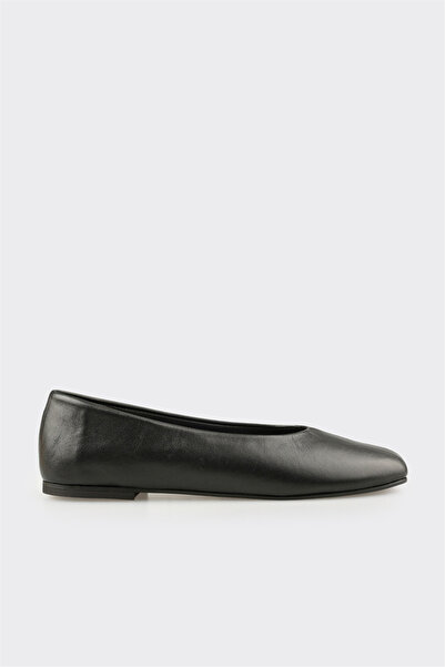 Elle Shoes Siyah Deri Kadın Günlük Ayakkabı