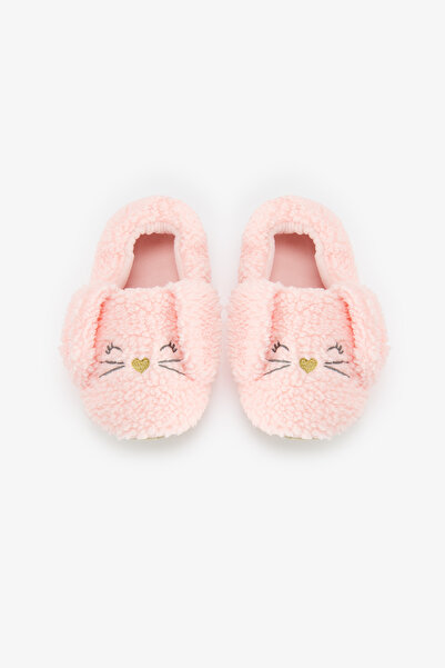 Penti Açık Pembe Sleepy Bunny Tavşan Desenli Patik