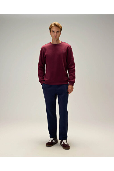 Ellesse Βαμβακερό ανδρικό φούτερ Claret Red 6WM3003
