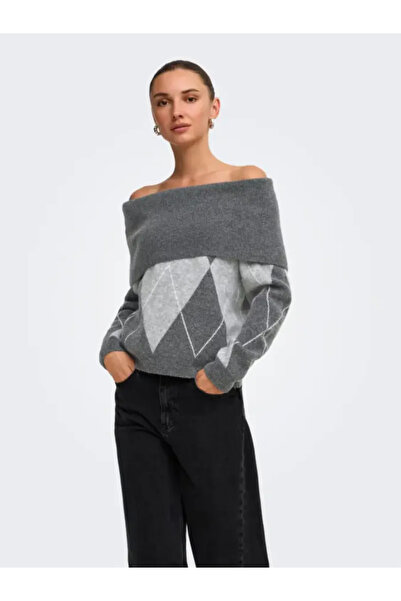 ONLY Onlalıvıa Ls Off Shoulder Knt Kadın Kazak 15383895