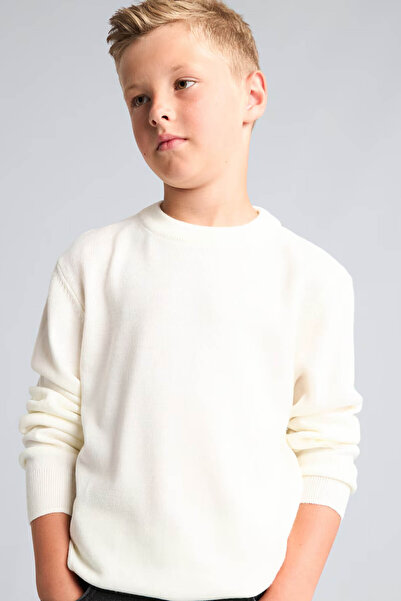 DeFacto Regular Fit Knitwear Ecru Boys' Sweater A4992A8/Er100