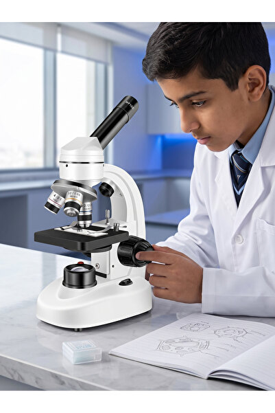 Jubilin Student Biological Laboratory Monocular Microscope 40x-2000x Kids Edu...