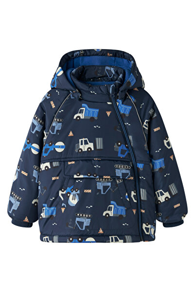 name ıt Lacivert Erkek Çocuk Desenli Mont 13243889 NMMMICCO JACKET AOP2