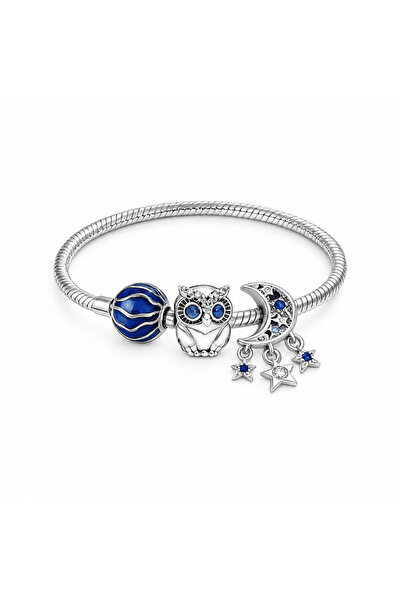Belora Set brățară Mystic Night cu bufniță