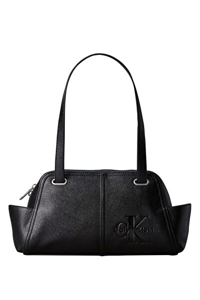 Calvin Klein Siyah Kadın Omuz Çantası POCKETS MONOLOGO SHOULDER BAG