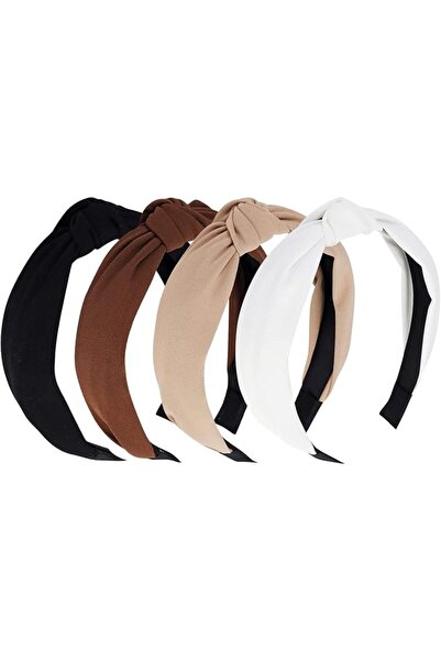 ALMEKAQUZ 4PCS Knotted Headbands for Women Girls Non Slip Wide Head Band Fash...