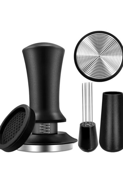 ANYUAN 3-Piece Coffee Tamper Set, Adjustable Press-Type Coffee Tamper With Sc...