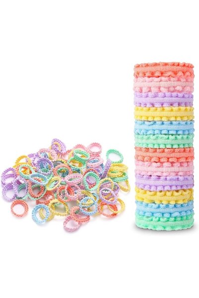 KASTWAVE Small Elastic Hair Ties, Soft, Stretchy, and Non-Damage Hair Bands, ...