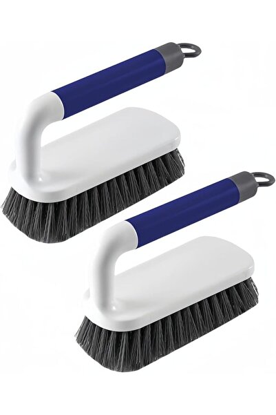GENERAL Tazweeq Scrub Brush 2-Pack with Stiff Rust-Proof Bristles, Blue, Long...