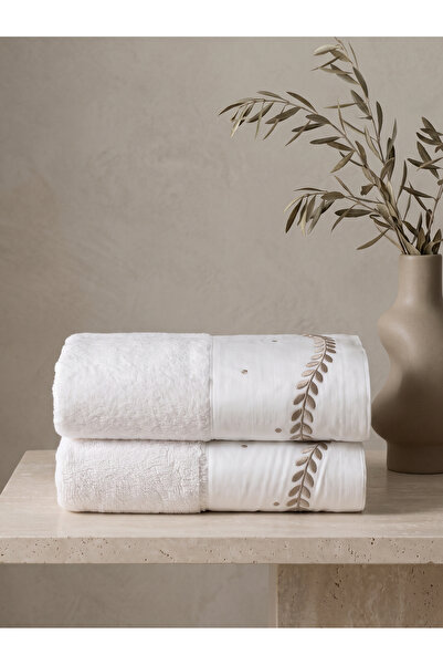 Dantela Amber Set of 2 Embroidered Hand Towels 50X90 cm