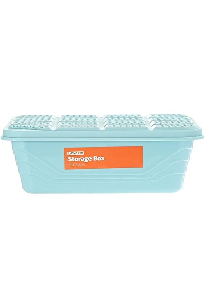 Lawazim Storage Box - 18x12.5x6cm Medium – Stackable 1.35L Plastic Food Conta...