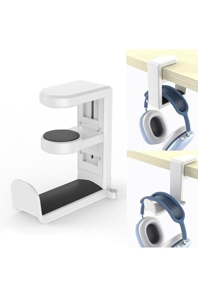 JOYZZZ Headphone Stand Holder Under Desk, PC Gaming Headset Hook Holder Hange...