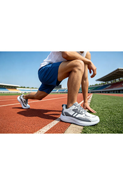 Huanhuan Shoe New mesh breathable sports shoes men's lightweight thick sole c...