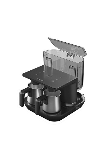 Grundig TCM7061D 6 Fincan Kapasiteli Çift Hazneli Otomatik Su Alımlı Türk Kahvesi Makinesi + Türk Kahvesi 2 x 100 g Set