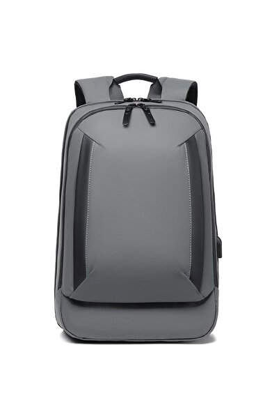 Permani Rucsac de laptop impermeabil pentru afaceri, gri, mărime unică