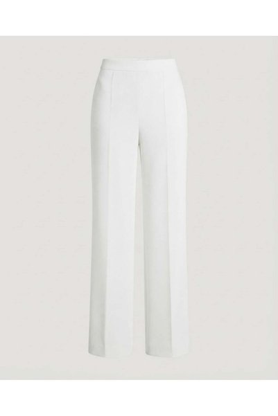 Bade Butik White biyeli palazzo trousers