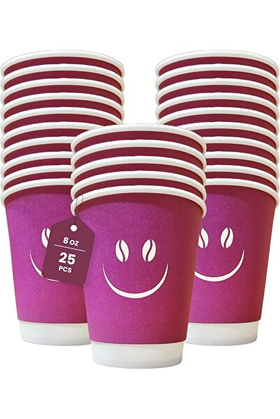 LinaConcept Lina star Double Wall Insulated Paper Coffee Cups 8oz - 25 Pack P...
