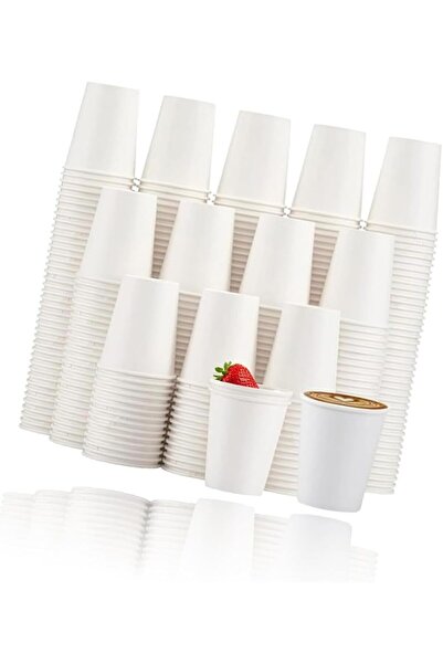 Sweet seven 100-pack 8 oz Paper Coffee Cups - Hot/Cold Beverage Drinking Cups...