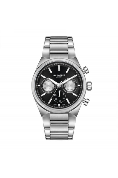 Lee Cooper Ανδρικό Ρολόι LC08174.350 Κουάρτζ Πολυλειτουργικό με Ασημένιο Μπρα...