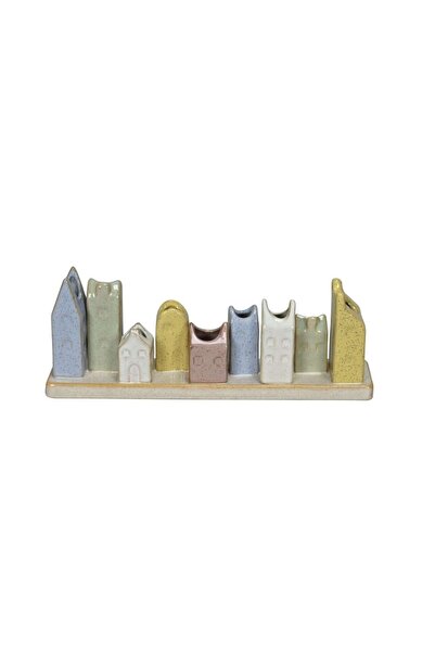 DecoDepot Vaze decorative ceramice, colorate, 30x6.5x11 cm