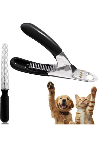 ALMEKAQUZ 1Pcs Dog Nail Clippers | Stainless Steel Dog Cat Nail Trimmer with ...