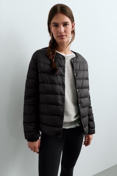 Oysho %100 kuş tüyü dolgulu paketlenebilir mont