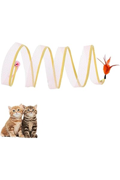 TERRIFI Interactive Cat Spiral Toy, Cat Creative Toys for Kittens, Foldable I...