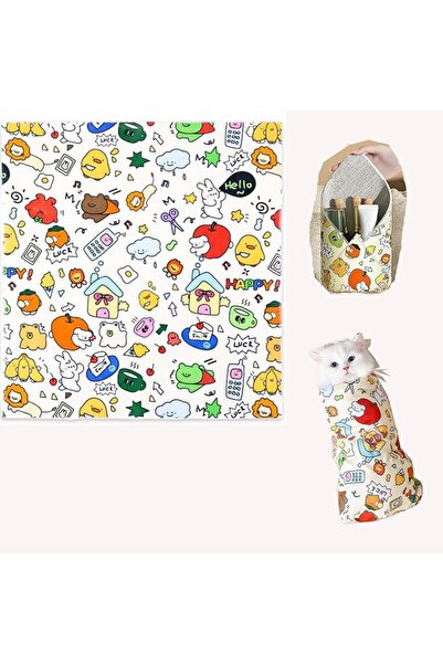 LinJie Cat Wrap,Cat Grooming Wrap,Cat Wrap For Cutting Nails,Self-Adherent/An...